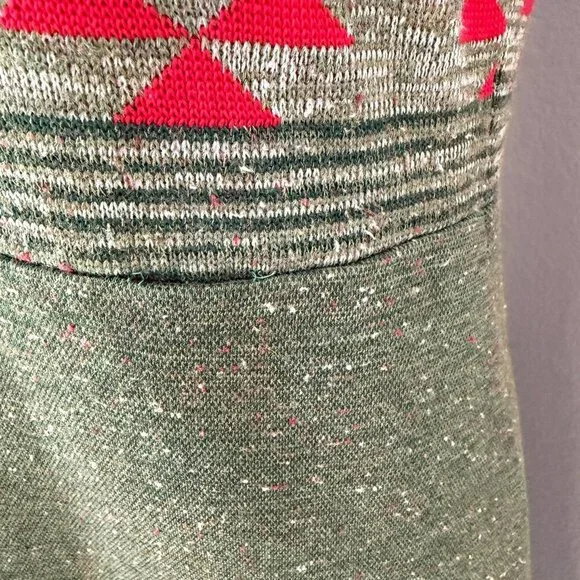 VINTAGE 70s Sleeveless A-Line Sweater Dress Small - Picture 12 of 16